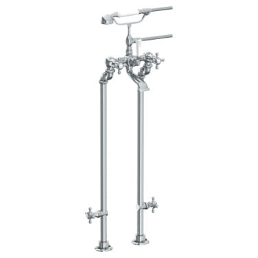 Watermark - Stratford Floor Standing Bath Set with Hand Shower and Shut-Off Valves