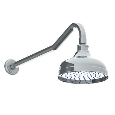 Watermark - Elements Wall Mounted Shower Head, 8 Inch dia, with 14 Inch Arm and Flange