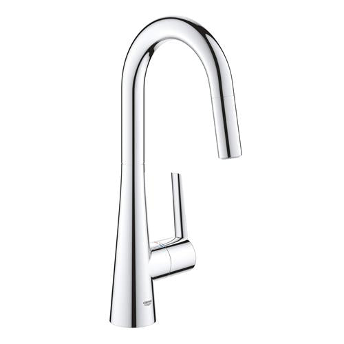 Grohe - Single-Handle Pull Down Dual Spray Prep Faucet 1.75 GPM