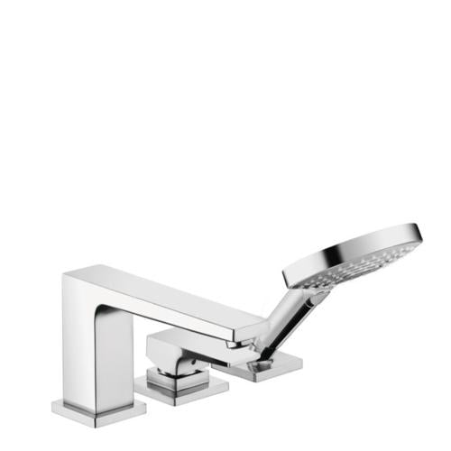 Hansgrohe - Metropol 3-Hole Roman Tub Set Trim with Lever Handle and 1.75 GPM Handshower