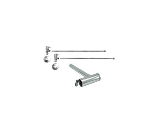 Mountain Plumbing - Lavatory Supply Kit - Contemporary Lever Handle with 1/4 Turn Ceramic Disc Cartridge Valve (MT5003L-NL) - Angle, Round Bottle Trap