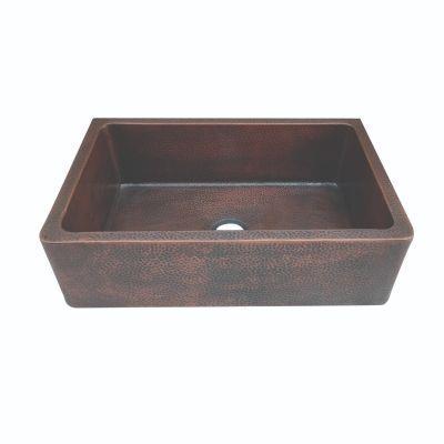 Maidstone - 33 Inch Single Bowl Copper Farmhouse Sink