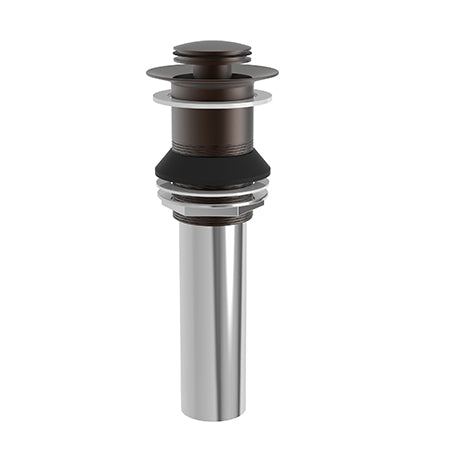 Brasstech - Lavatory Push Pop-Up Drain Assembly without overflow