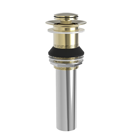 Brasstech - Lavatory Push Pop-Up Drain Assembly without overflow