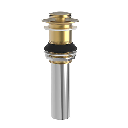 Brasstech - Lavatory Push Pop-Up Drain Assembly without overflow