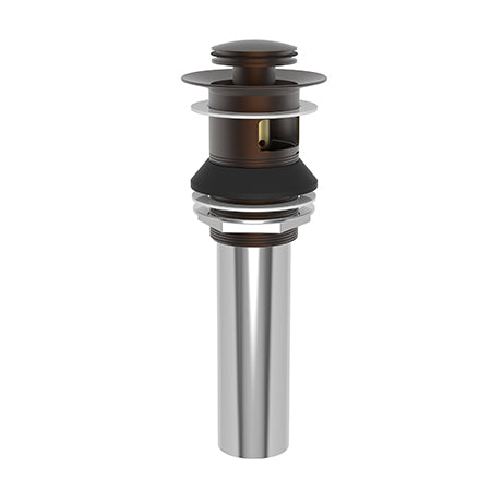 Brasstech - Lavatory Push Pop-Up Drain Assembly with overflow
