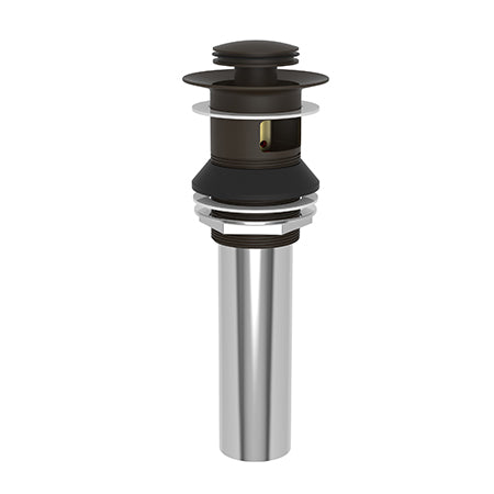 Brasstech - Lavatory Push Pop-Up Drain Assembly with overflow