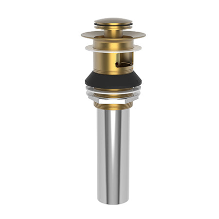 Brasstech - Lavatory Push Pop-Up Drain Assembly with overflow