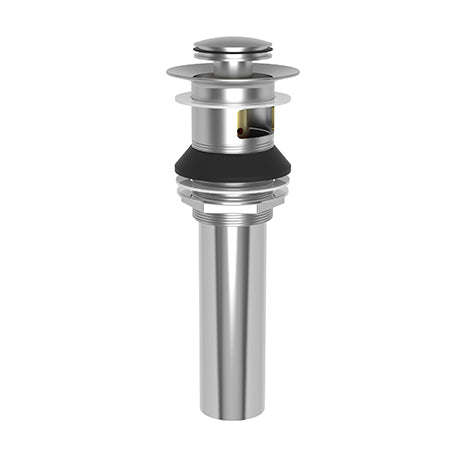 Brasstech - Lavatory Push Pop-Up Drain Assembly with overflow