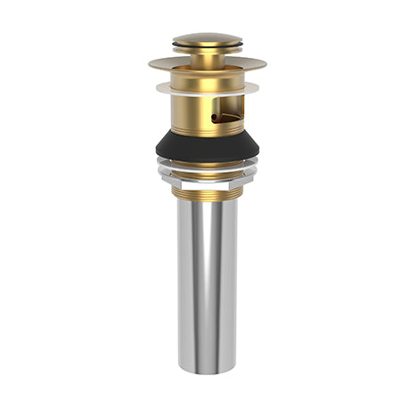 Brasstech - Lavatory Push Pop-Up Drain Assembly with overflow