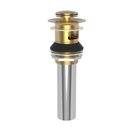 Brasstech - Lavatory Push Pop-Up Drain Assembly with overflow