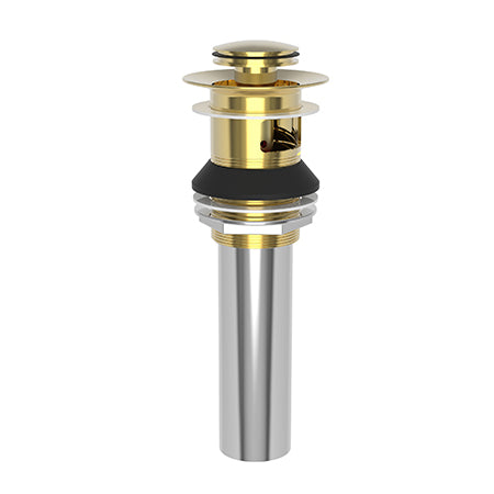 Brasstech - Lavatory Push Pop-Up Drain Assembly with overflow