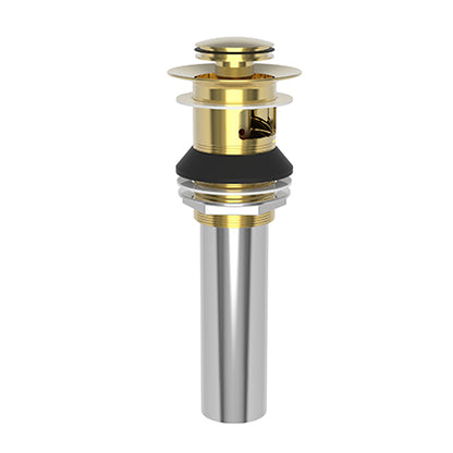 Brasstech - Lavatory Push Pop-Up Drain Assembly with overflow