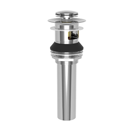 Brasstech - Lavatory Push Pop-Up Drain Assembly with overflow