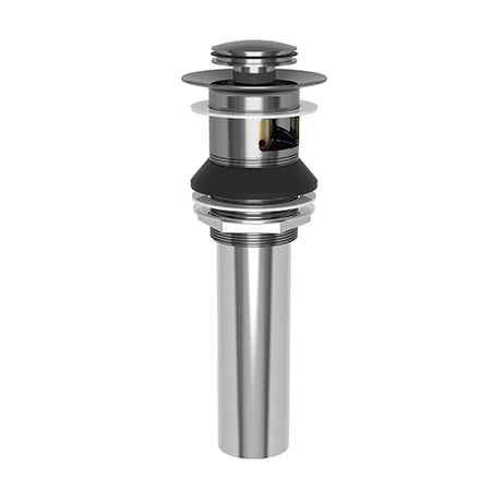 Brasstech - Lavatory Push Pop-Up Drain Assembly with overflow