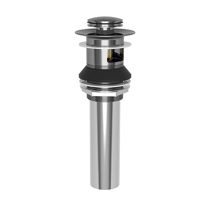 Brasstech - Lavatory Push Pop-Up Drain Assembly with overflow