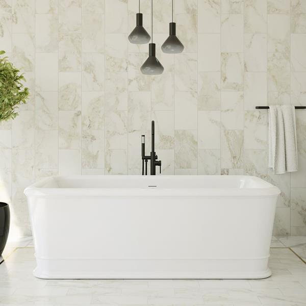 Maidstone - Atticus Mineralcast 71 Inch Double Ended Freestanding Tub