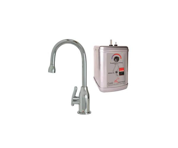 Mountain Plumbing - Hot Water Faucet with Modern Curved Body & Handle & Little Gourmet® Premium Hot Water Tank