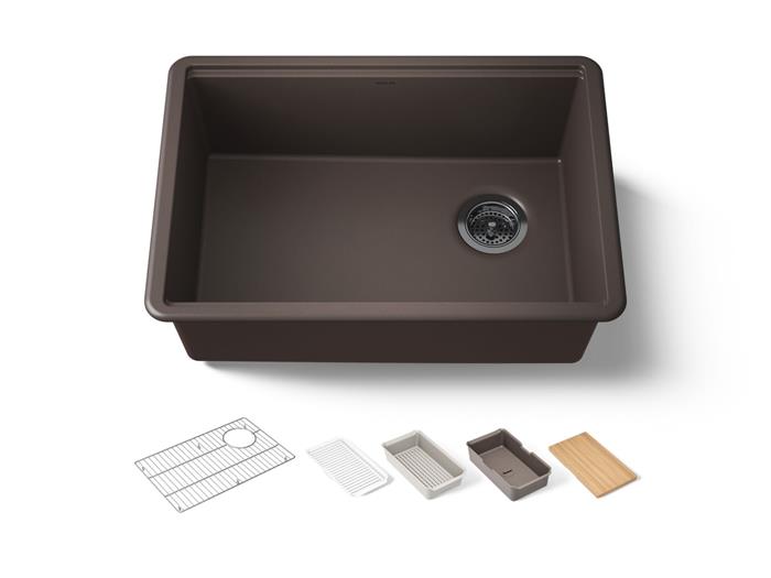Kohler - Billings 27 26-1/2 Inch Undermount Single-Bowl Workstation Kitchen Sink