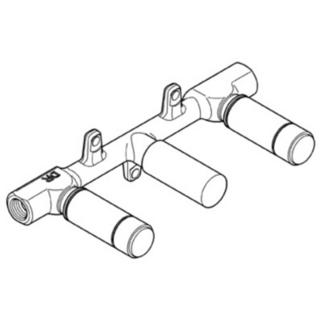 Grohe - 3-Hole Wall Mount Faucet Rough-In Valve
