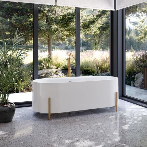 Maidstone - Haven Acrylic Contemporary Freestanding Tub With Stand