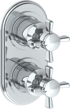 Watermark - Haley Wall Mounted Mini Thermostatic Shower Trim 3 1/2 x 6 1/4 Inch.