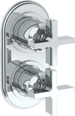 Watermark - Haley Wall Mounted Mini Thermostatic Shower Trim 3 1/2 x 6 1/4 Inch.