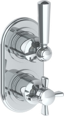 Watermark - Haley Wall Mounted Mini Thermostatic Shower Trim 3 1/2 x 6 1/4 Inch.