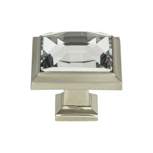 Atlas Homewares - Legacy Crystal 1 5/16 Inch Length Square Knob