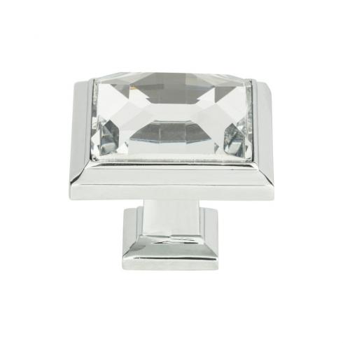 Atlas Homewares - Legacy Crystal 1 5/16 Inch Length Square Knob