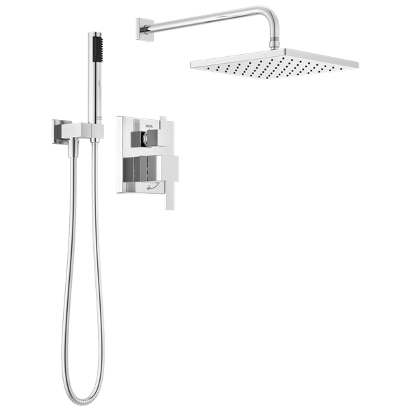 Delta - Modern Monitor 14 Series Shower With Raincan, Hand Shower & Rough Valve