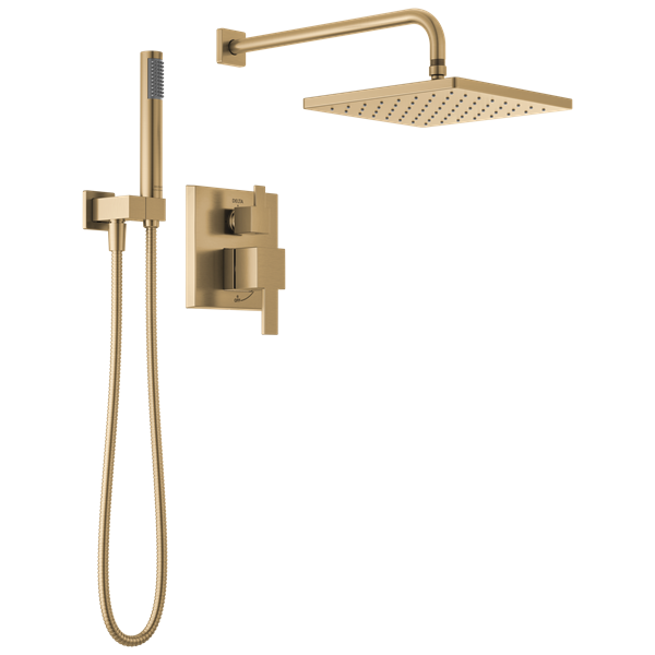 Delta - Modern Monitor 14 Series Shower With Raincan, Hand Shower & Rough Valve