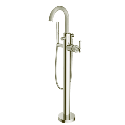 Santec - Athena II Trim - Floor Mount Tub Filler With Hand Shower