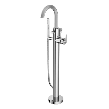 Santec - Athena I Trim - Floor Mount Tub Filler With Hand Shower
