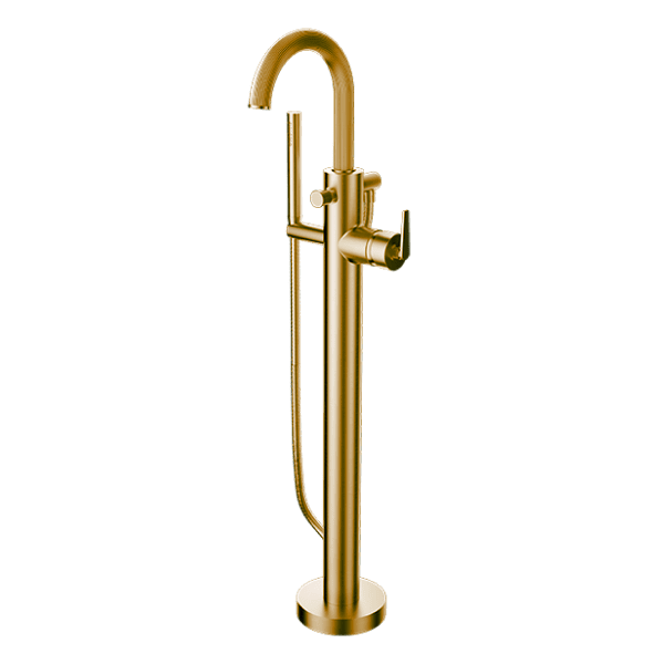Santec - Athena I Trim - Floor Mount Tub Filler With Hand Shower