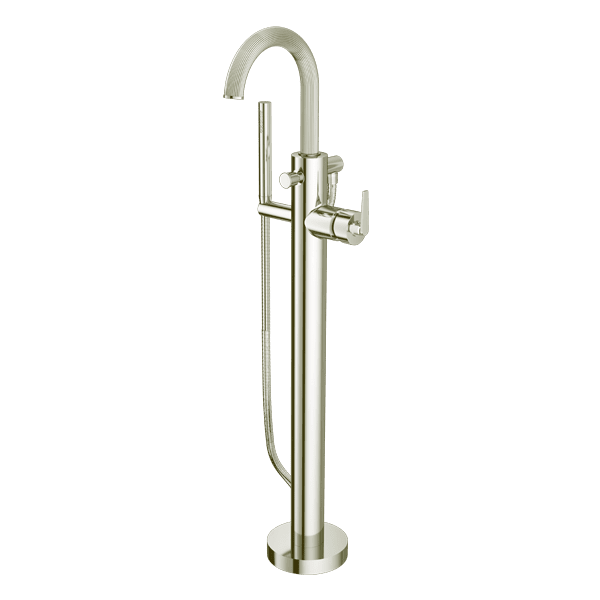 Santec - Athena I Trim - Floor Mount Tub Filler With Hand Shower
