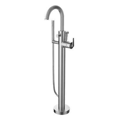 Santec - Athena I Trim - Floor Mount Tub Filler With Hand Shower