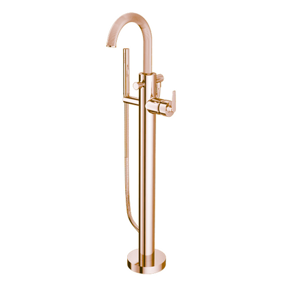 Santec - Athena I Trim - Floor Mount Tub Filler With Hand Shower
