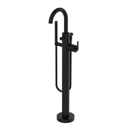 Santec - Athena I Trim - Floor Mount Tub Filler With Hand Shower