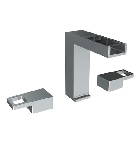 Watermark - Edge Deck Mounted 3 Hole Waterfall Lavatory Set