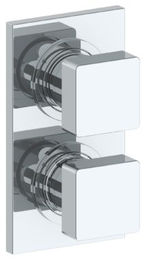 Watermark - Edge Wall Mounted Mini Thermostatic Shower Trim 3 1/2 x 6 1/4 Inch