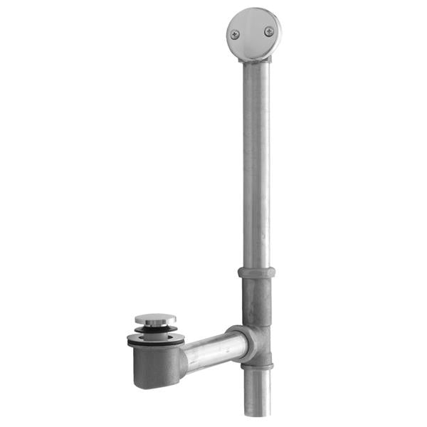 Jaclo - Brass Tub Drain Bottom Outlet Standard Toe Control with Faceplate (2 Hole) Tub Waste