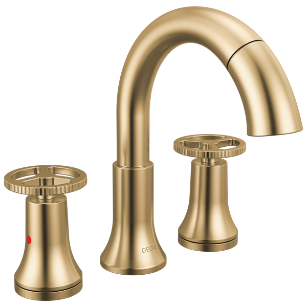 Delta - Trinsic Two Handle Widespread Pull Down Bathroom Faucet