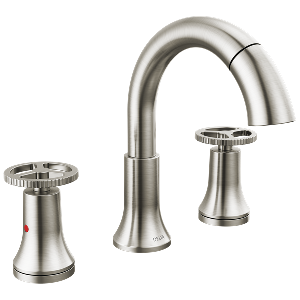 Delta - Trinsic Two Handle Widespread Pull Down Bathroom Faucet