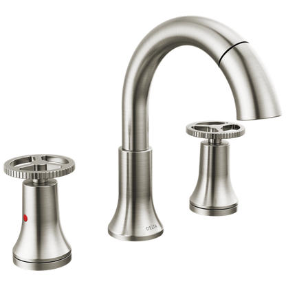 Delta - Trinsic Two Handle Widespread Pull Down Bathroom Faucet