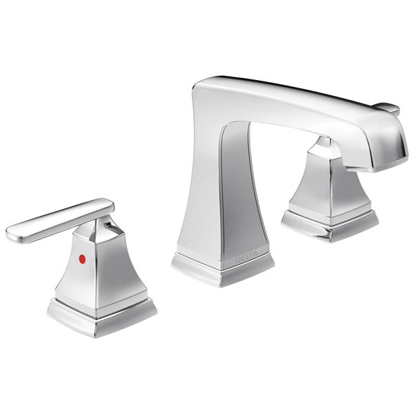 Delta - Ashlyn Two Handle Widespread Bathroom Faucet With Ez Anchor