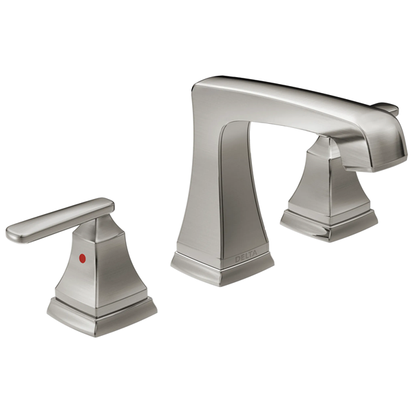 Delta - Ashlyn Two Handle Widespread Bathroom Faucet With Ez Anchor