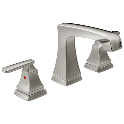 Delta - Ashlyn Two Handle Widespread Bathroom Faucet With Ez Anchor