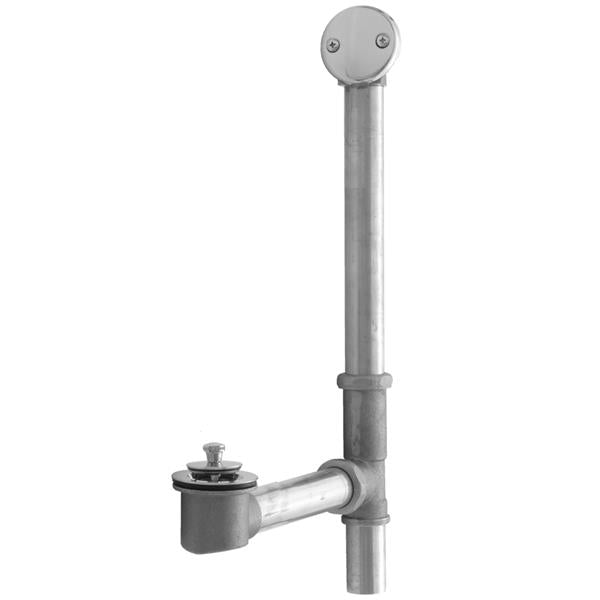 Jaclo - Brass Tub Drain Bottom Outlet Lift & Turn with Faceplate (2 Hole) Tub Waste