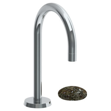 Watermark - Zen Deck Mounted 2 Hole Extended Gooseneck Lavatory Set